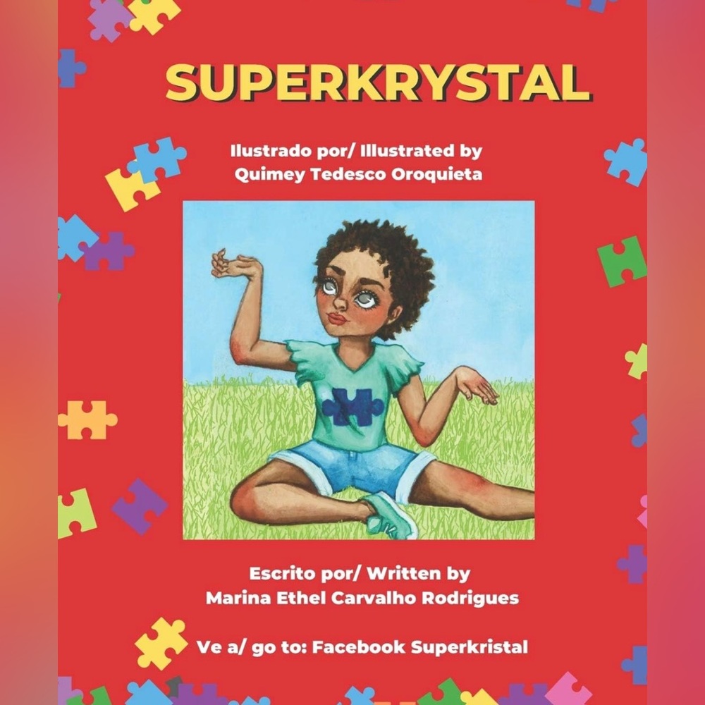 Pre Sale,20 days waiting list. Superkrystal bilingual children book about autism